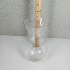 Clear Glass Hourglass Flower Vase Flared Rim 7 5 Inch Home Decor Centerpiece