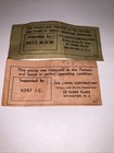 2 Lionel Inspection Slips Tickets All Original Vintage Good Condition