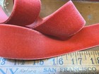 Vintage Rayon Satin Back Velvet Ribbon 1  Poppy Woven Edge 1yd France