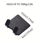 3pcs Wall Razor Holder Hooks - Punch-free Bathroom Shaver Storage Rack - New