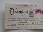 Vtg 1962 Disneyland Special Guest Card Club Member Park Admission Ticket