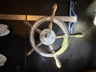 Antique Nautical Ship Wheel Helm     16    Wooden   Metal Marine Steering Wheel