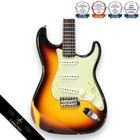 Fender Custom Shop 1962 Stratocaster Relic 3tone Sunburst Electric Guitar