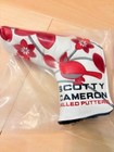 Scotty Cameron Japan Limited Flower Design Putter Headcover White Red Rare