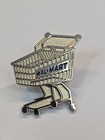 Wal-mart Lapel Pin Silver Color Shopping Cart