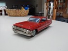 Vintage 1960 Bandai Cadillac Japan 4-dr Red Working Friction  Collectable