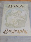 Antique 1913 Baby Record Book Blank Unused Milestone Memory Journal Scrapbook