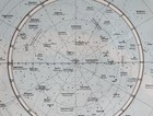 1895 Antique Map Constellations Astronomy Northern   Southern Hemisphere