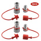 2 Sets 1 2  Ag Hydraulic Quick Connect Couplers Couplings  Ball Pioneer Style