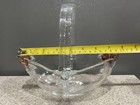 Vintage Mikasa Glass Basket Red Roses Removable Acrylic Handle Excellent Cond 