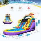 21ft Inflatable Water Slide Commercial Pvc Bounce House Pool W  Blower For Kids