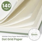 Dotted Spiral Journal Notebook For Women   Men  140 Pages  Bullet A5  A green 