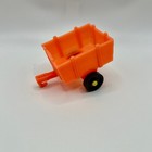 Fisher Price Little People Farm 915 Yellow Tractor With Red Cart   Wagon 1968