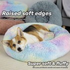 Dog Cat Fluffy Faux Fur Anti Anxiety Washable Bed Small Medium Large Pets 20 24