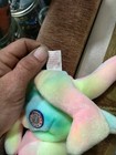 Rare Retired Beanie Baby- 1999 Ty  b  B  The Bear birthday Bear W  Holo Tush Tag