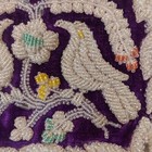 Antique Victorian Native American Beaded Pin Cushion Pillow Birds Beads Iroquois