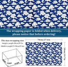 12 Sheet Blue Chinoiserie Wrapping Paper 19 7 X 27 6 Inch Classic Chinese Landsc