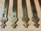 7 Vintage Kbc Keeler Brass Co  Backplates Ornate Plate For Cabinet Drawer Pulls