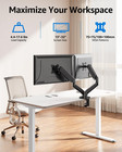 Dual Monitor Desk Mount Stand 13   32  Adjustable Gas Spring Arm Vesa Compatible