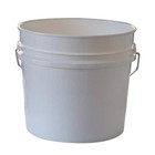 10 Pack 3 5 Gallon Plastic Pails Heavy Duty White Paint Buckets Metal Handle
