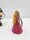 Nintendo Of America Vintage Keychain Princess Peach And Luigi  1989 Applause