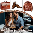 12 Pcs Leather Care Kit - Horsehair Brushes saddle Soap waterproofing Wax mink 