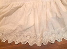 Kohls Eyelet Lace Full Bed Skirt White Cottagecore Romance Farmhouse Boho