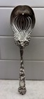 Heavy Sterling Silver Elegant Slotted Serving Spoon Approx 120g