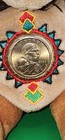 Sacagawea And Pomp Coin Bear 2001 Limited Treasures Golden Bears W  Dollar Coin