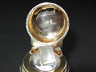 Pocket Silver   Crystal Snuff Bottle  Hallmarked