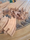 Lot Of Vintage Thomas Train Wooden Railway Tracks And Accessories 120 Pcs Brio