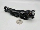 Vintage Mcm Black Panther Figurine Japan Prowling Cat Mid Century Modern Redware