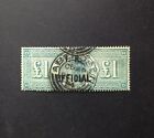Gb Qv   1 I r official Sg o16 Used Cds Aberdeen 1894 Well Centered Good Perf  Vf