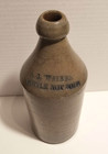 Antique Stoneware Bottle    a l  Walker Bottle Not Sold    Cobalt Blue Stamp