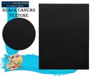 3 4  Black Artist Stretched Canvas  Many Sizes  Primed Cotton  Bulk Discounts 