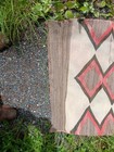 Antique 1920s Navajo Rug Native American Indian Woven Eye Dazzler 57 X 32 Extile