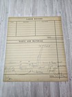 Vintage Kramer Auto Repair Work Order Willard Radio Power Unit Diagram