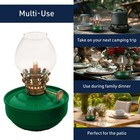 Oil Lamp 5    Tall Nautical Lamp With Naval-style Weighted Body And Glass Bulb