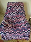 Handmade Crochet Afghan   Throw Blanket New