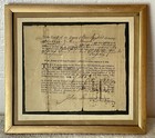 Framed Signed Revolutionary War 1783 Militia Order Tax Payment From Connecticut