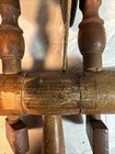 Antique Accelerating Spinning Wheel Head Double Pully Yarn Wool Spinner