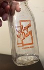 Vintage Boyer Dairy Half Pint Pyro Milk Bottle - Ashland  Ohio Oh