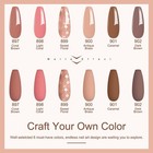 12pcs Dip Powder Nail Kit - 6 Nude Pink Neutral Colors Dipping Powder System Wit