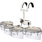 Sound Percussion Labs Birch Marching Quads With Carrier 8 10 12 13 White