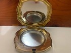Est  e Lauder Red Rhinestones Vintage Jeweled Rose Mirror Compact Collectible