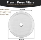 6 Packs French Press Filters Replacements  4 Inch Premium Stainless Steel French