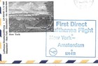 U s a  Flight Cover 11 4 67 First Direct Flight New York - Amsterdam 