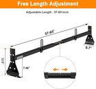 Van Ladder Rack - 3 Bar Anti-slip  Adjustable Length 57  -65  