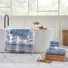 Modern Threads Ophelia 6-piece Cotton Adult Bath Towel Set  Blue