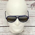 Vintage Ski Optiks Aviator Sunglasses Royal Blue Unisex Made In France 140mm